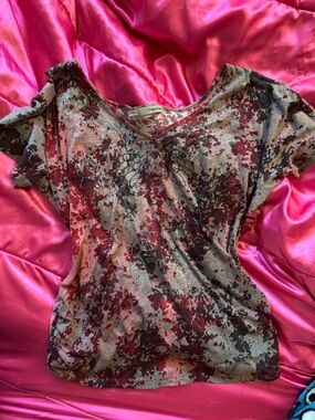 Y2k alt goth top